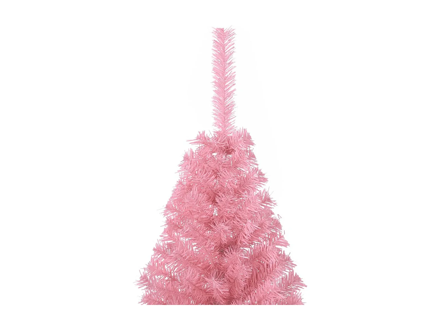 Demi sapin de Noël artificiel avec support Rose 120 cm PVC