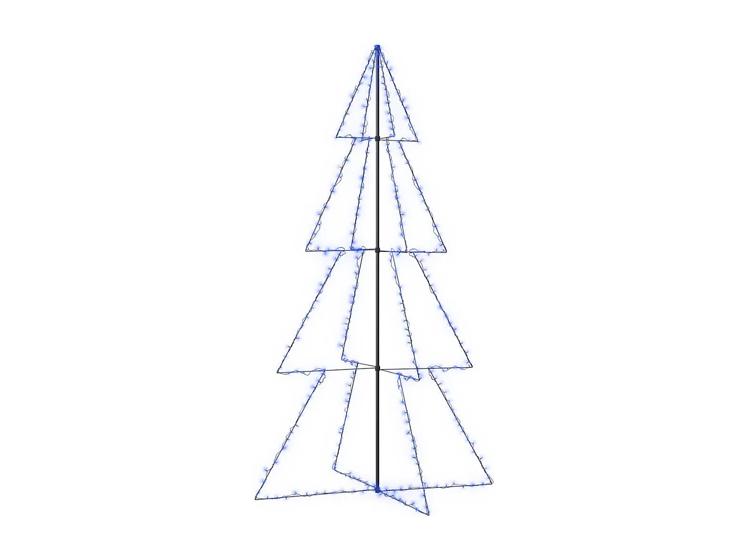 Kegelkerstboom 360 LED's binnen en buiten 143x250 cm