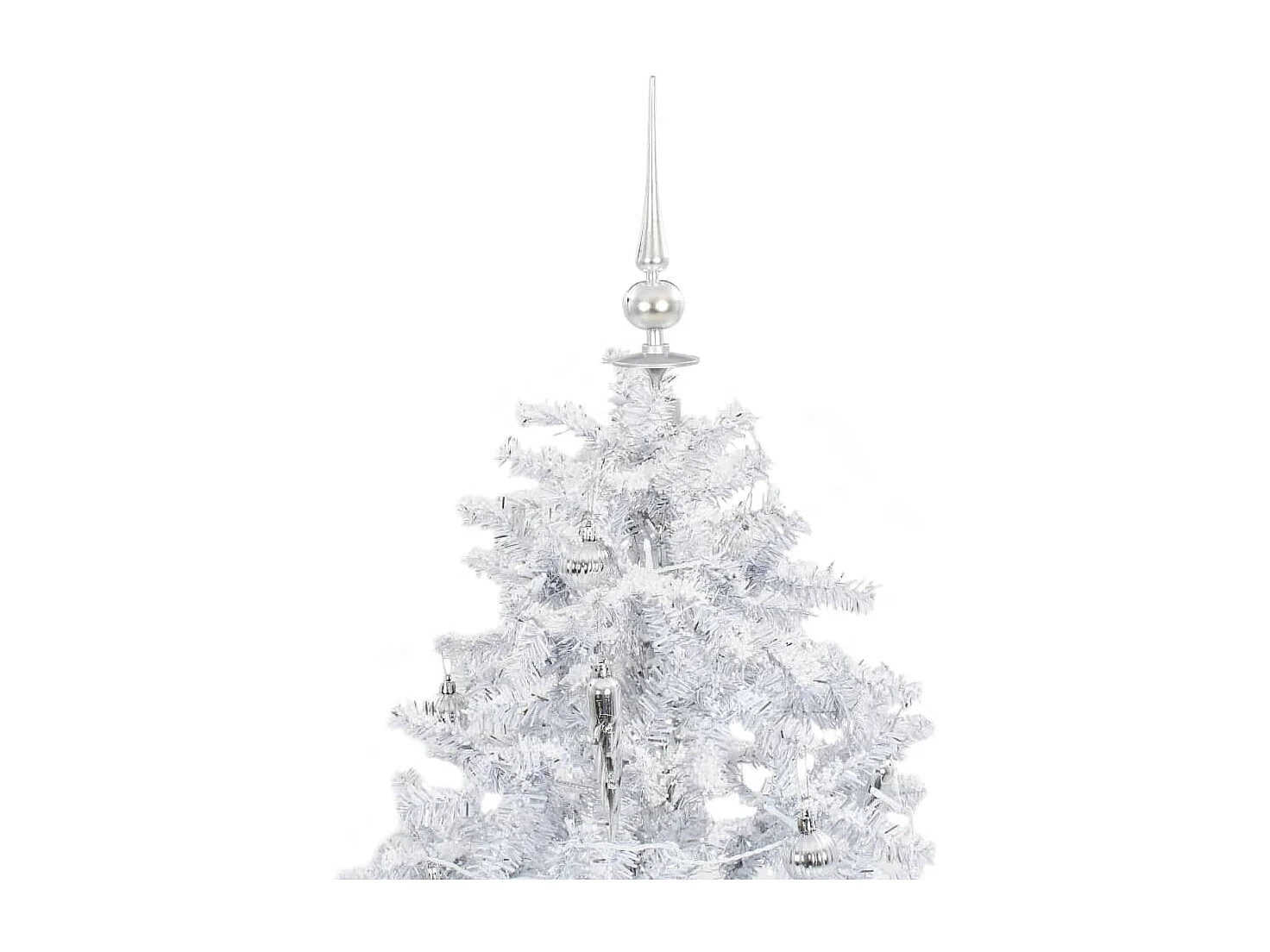 Árbol de Navidad con nieve con base en paraguas blanco 140 cm