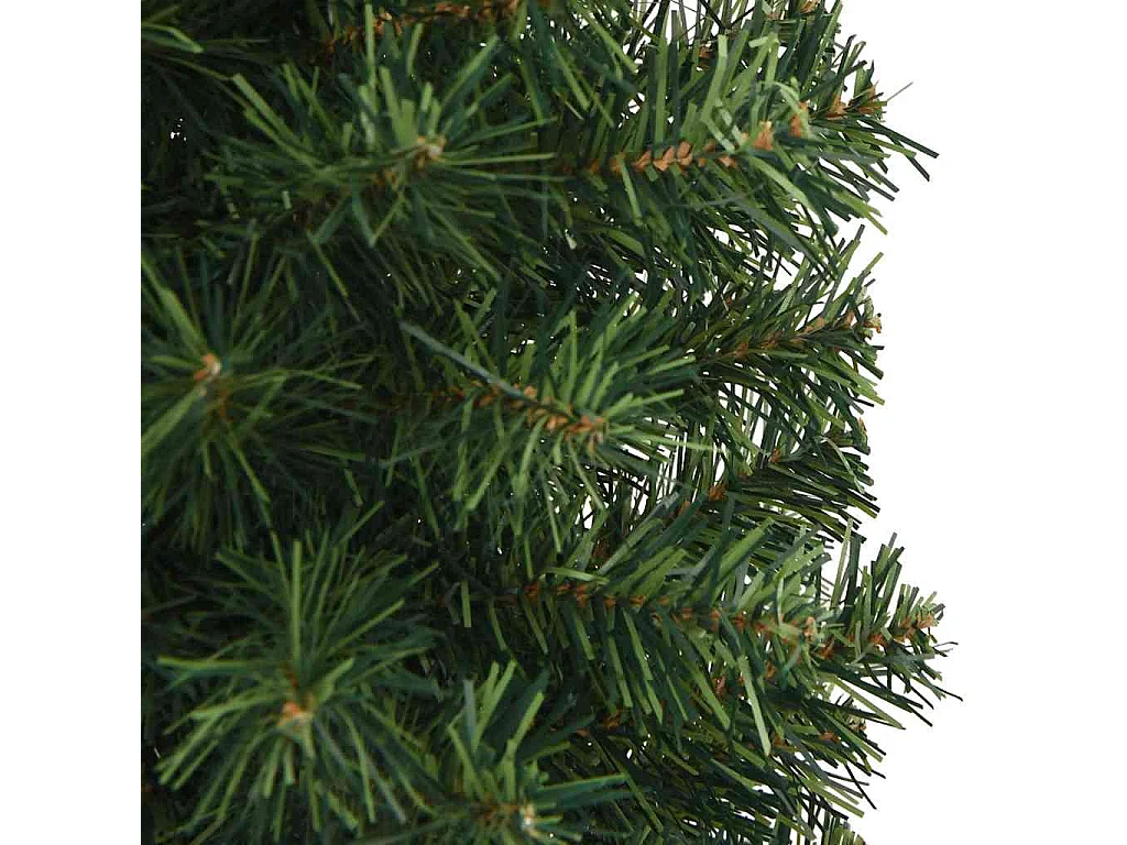 Sapin de Noël artificiel mince avec support vert 150 cm PVC