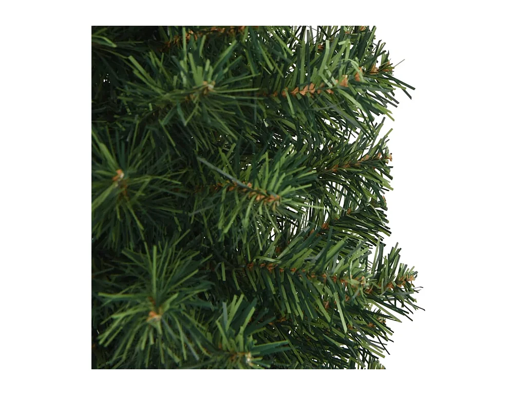 Sapin de Noël artificiel mince avec support vert 150 cm PVC
