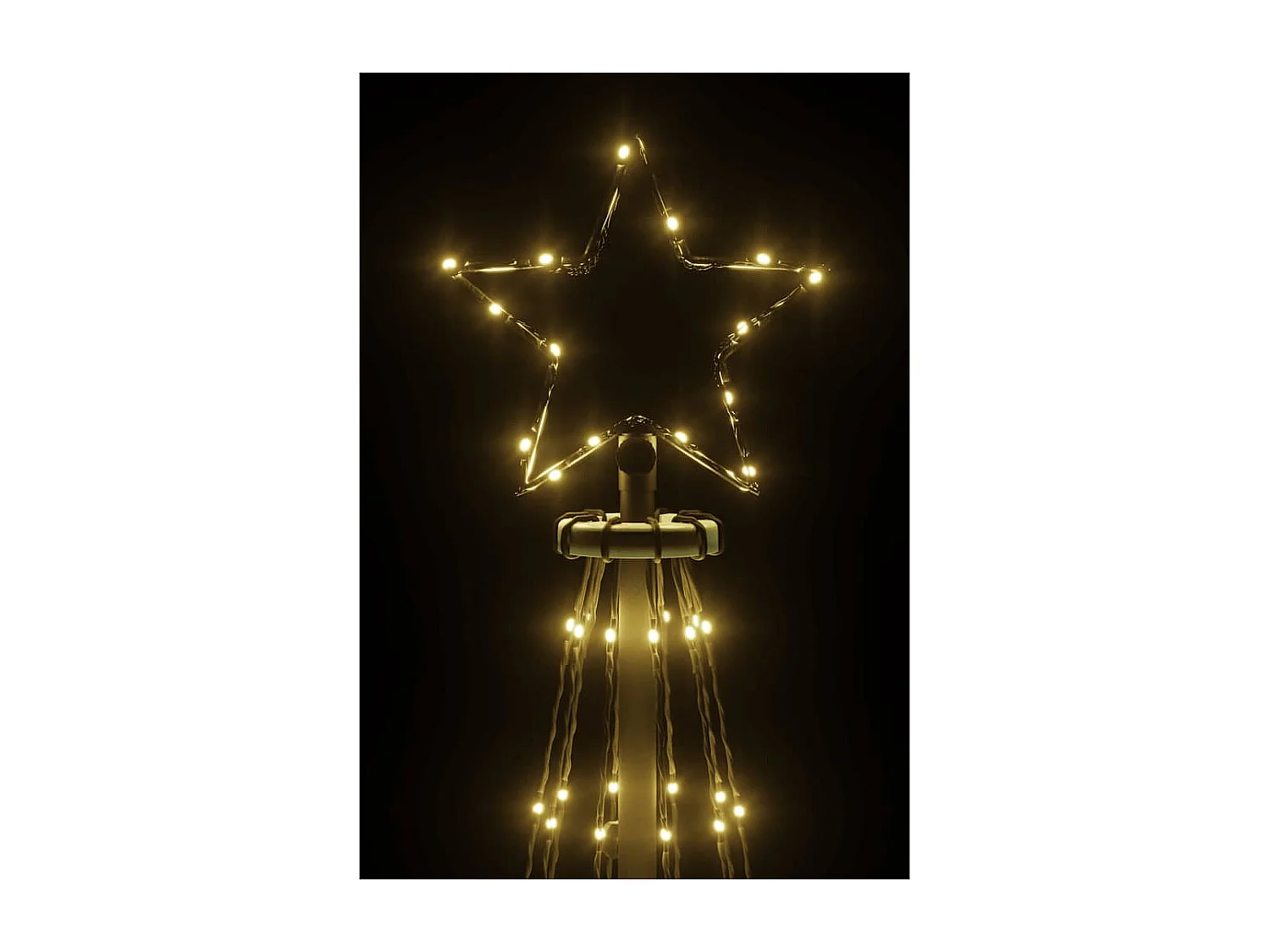 Árbol de Navidad cónico 310 LED blanco cálido 100x300 cm