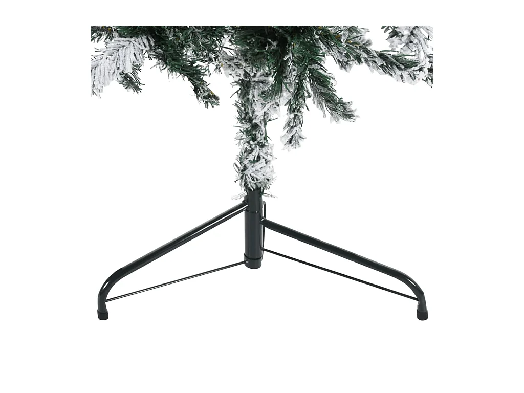 Kunstkerstboom half met sneeuw smal 240 cm