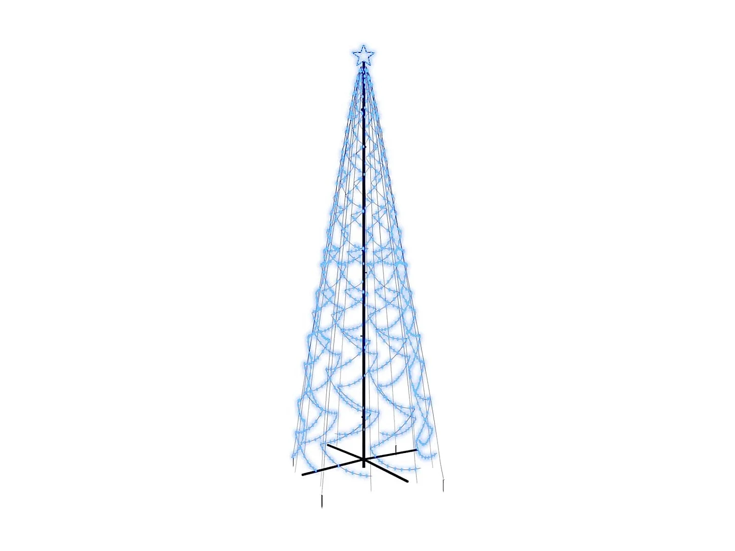 Kegelkerstboom 1400 LED's blauw 160x500 cm