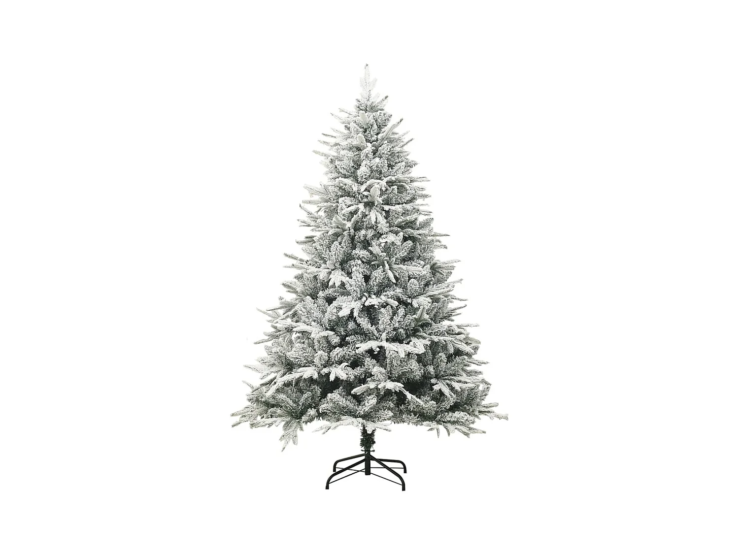 Sapin de Noël artificiel à flocons de neige Vert 210 cm PVC/PE