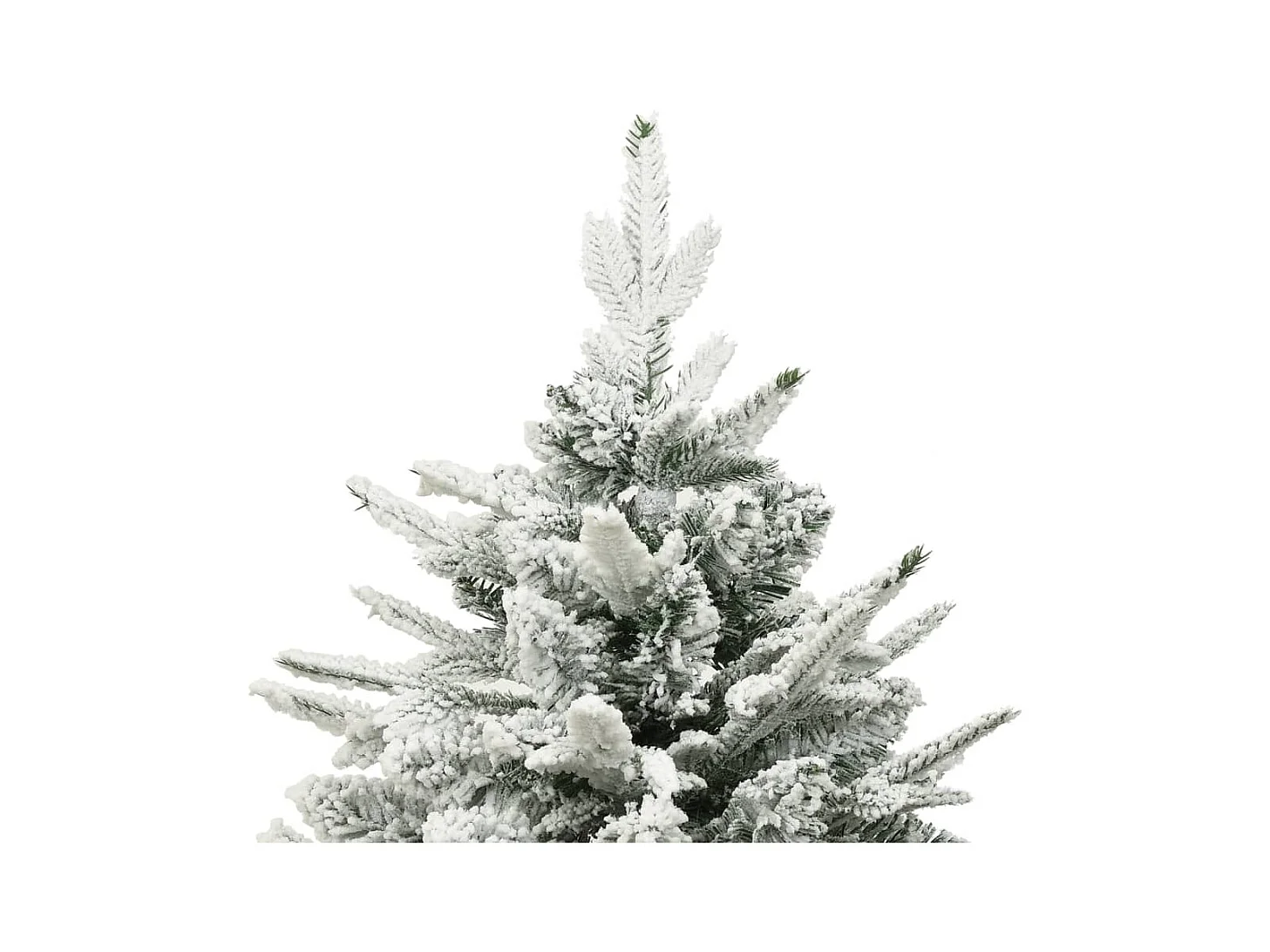 Sapin de Noël artificiel à flocons de neige Vert 210 cm PVC/PE