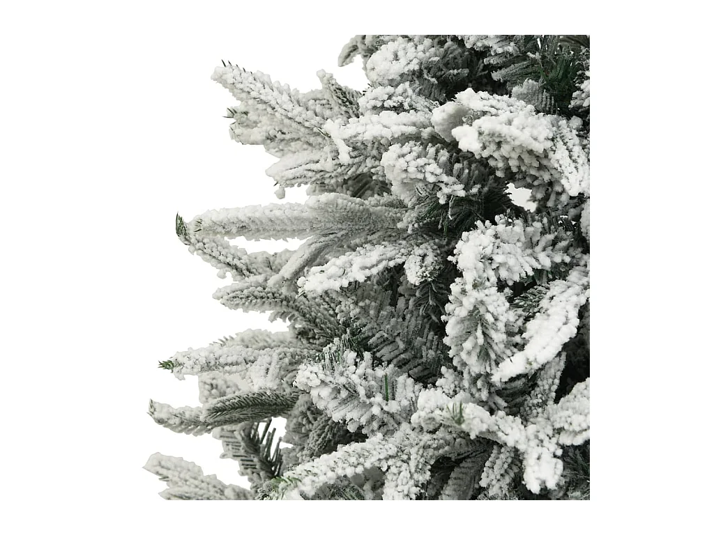 Sapin de Noël artificiel à flocons de neige Vert 210 cm PVC/PE