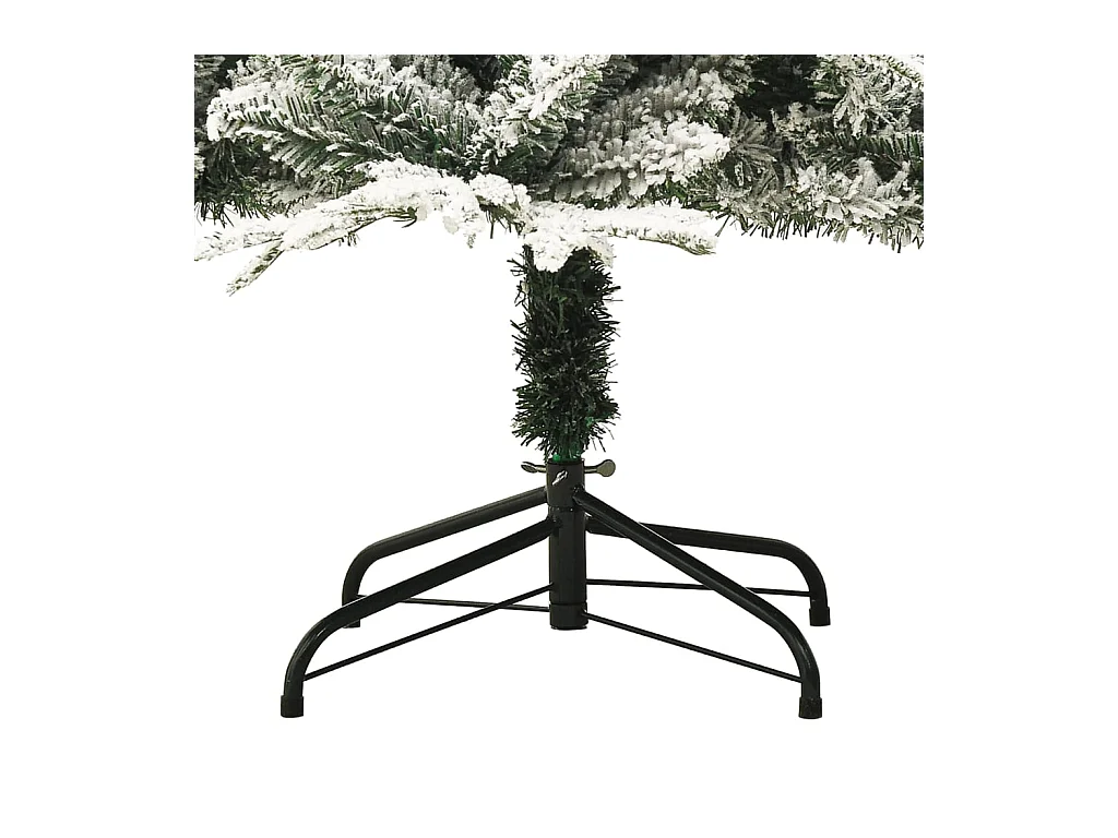 Sapin de Noël artificiel à flocons de neige Vert 210 cm PVC/PE
