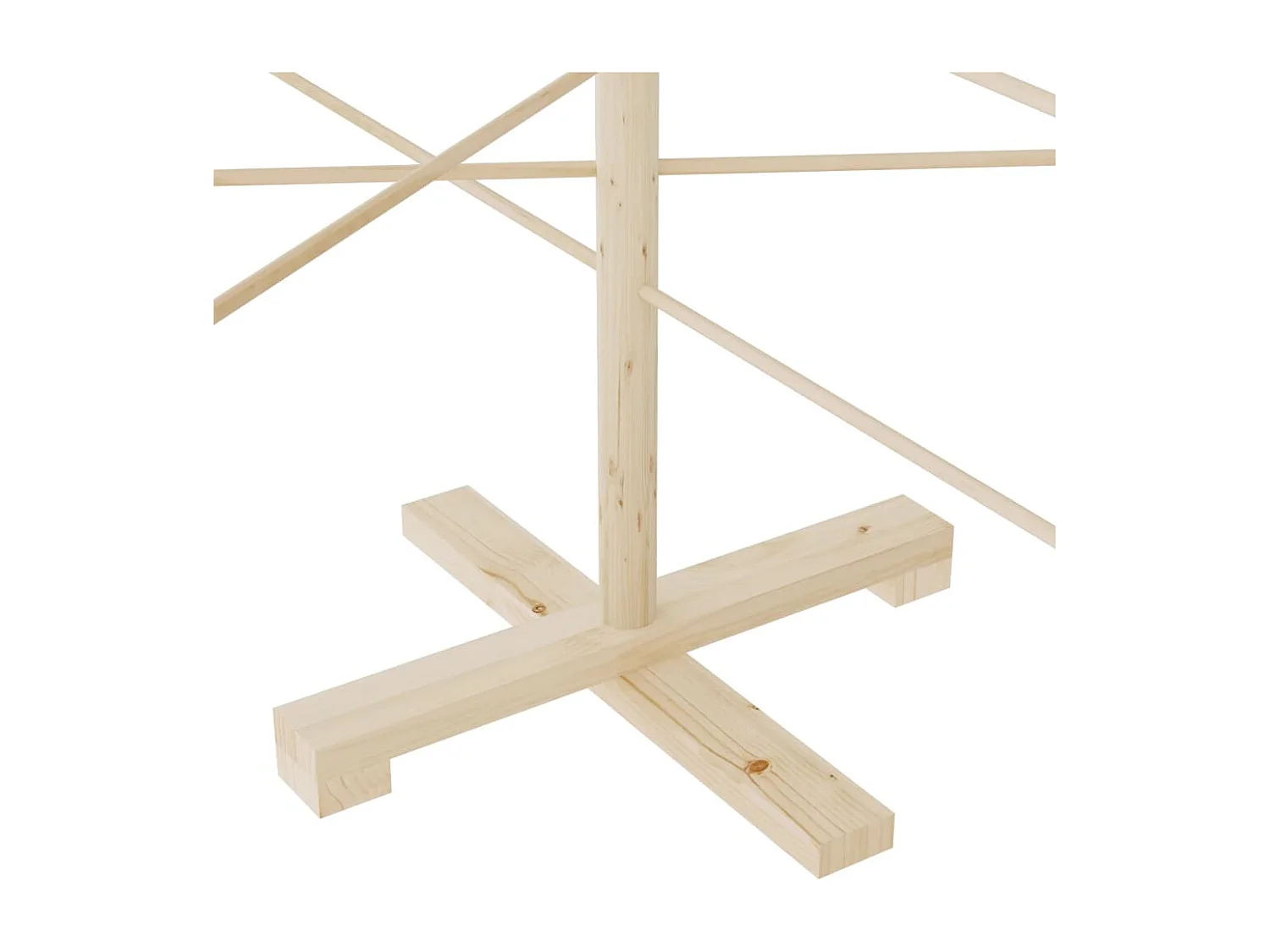 Arbre de Noël en bois pour décoration 150 cm bois massif de pin