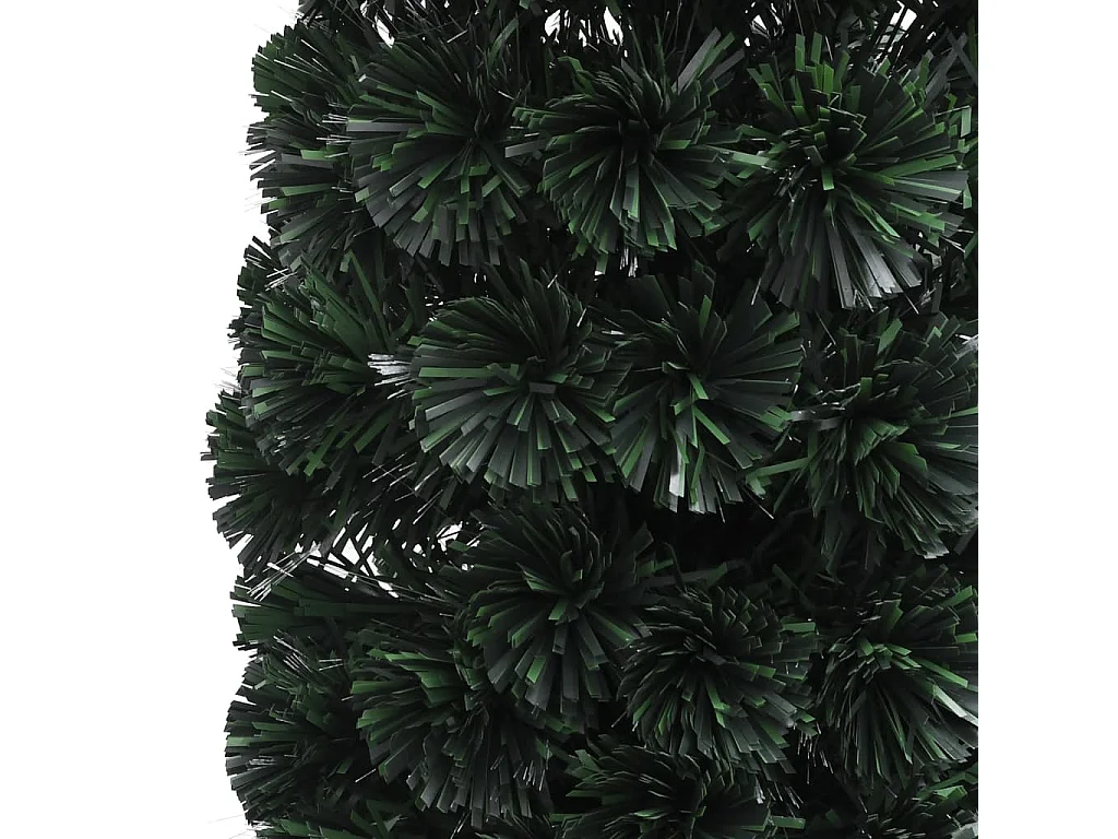 Arbre de Noël artificiel mince et support 240 cm fibre optique