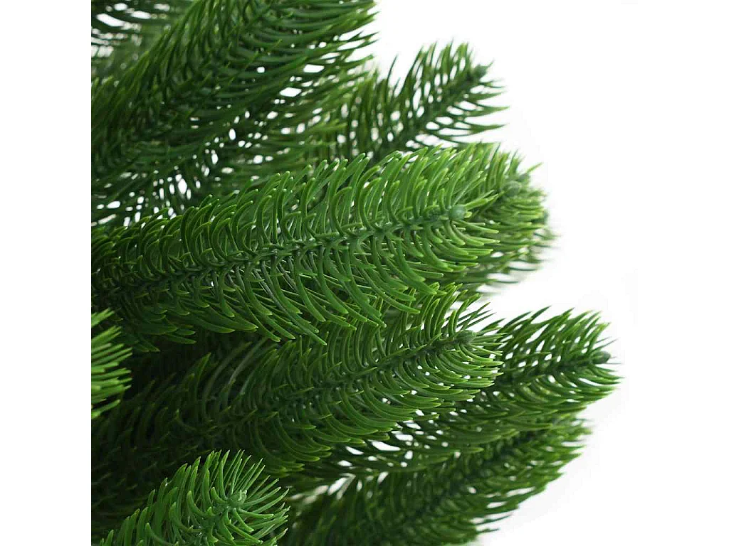 Árbol de Navidad artificial hojas realistas verde 210 cm