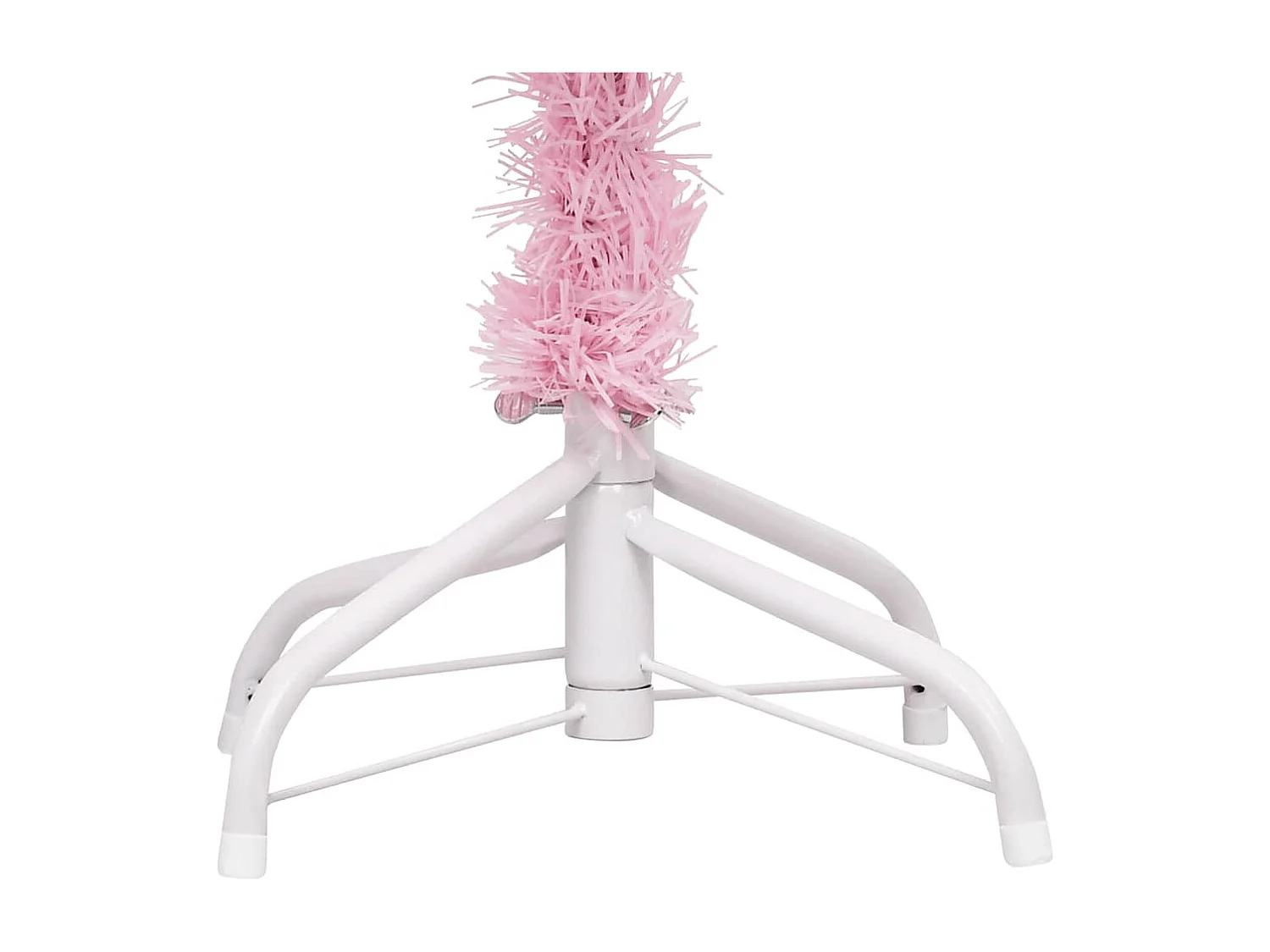 Arbre de Noël artificiel pré-éclairé et boules rose 120 cm PVC