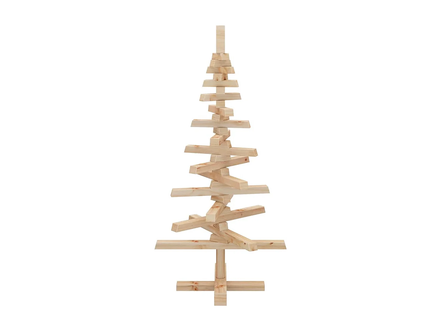 Arbre de Noël en bois pour décoration 90 cm bois massif de pin