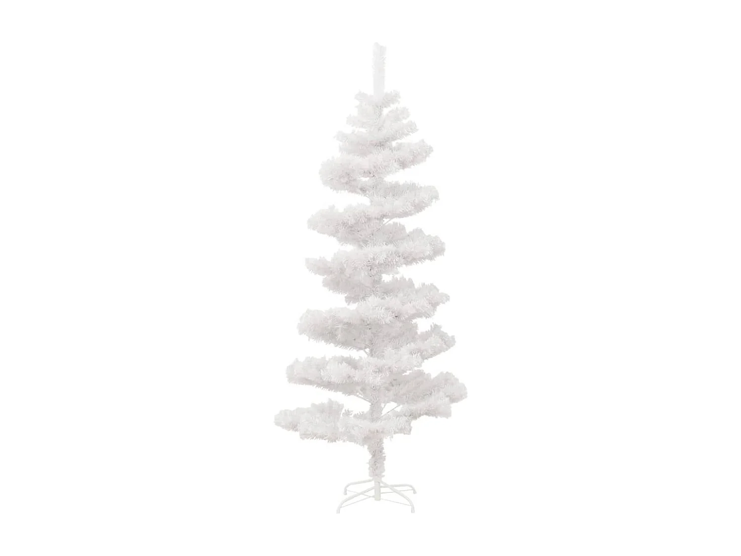 Árvore de Natal rotativa pré-iluminada + suporte PVC branco