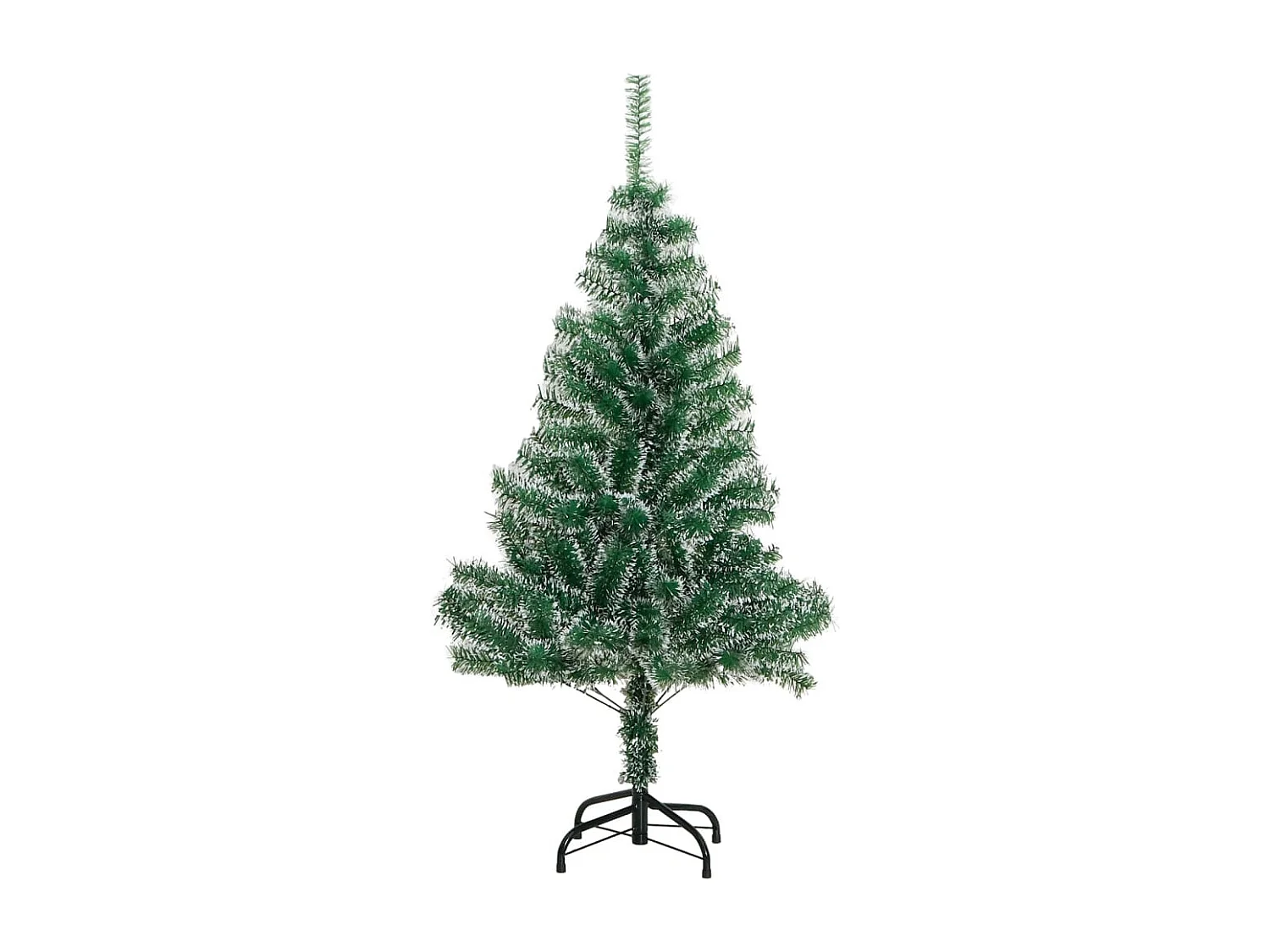 Árbol de Navidad artificial verde con nieve 120 cm
