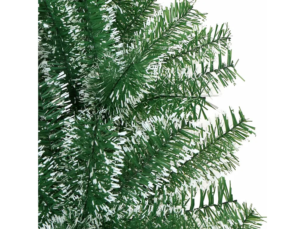 Árbol de Navidad artificial verde con nieve 120 cm