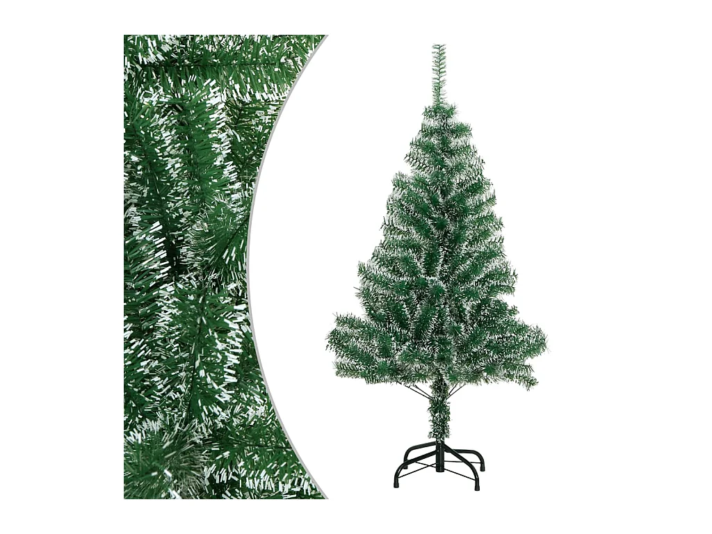 Sapin de Noël artificiel avec neige floquée vert 120 cm