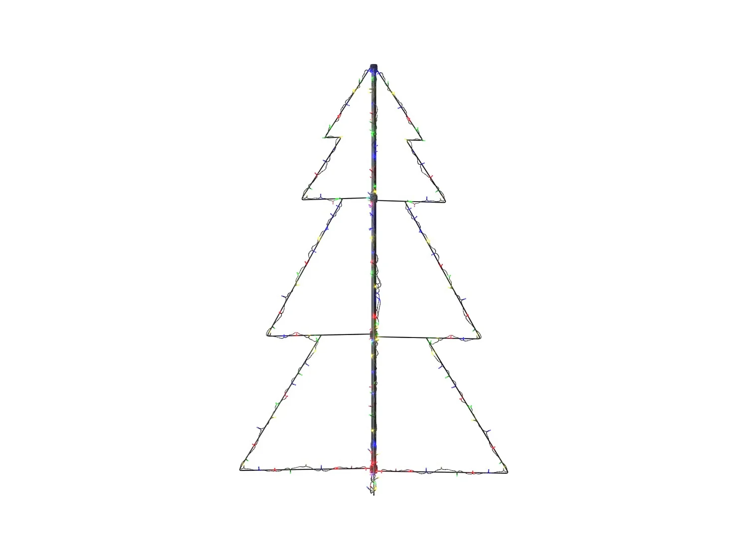 Arbre de Noël cône 200 LED d'intérieur/d'extérieur 98x150 cm
