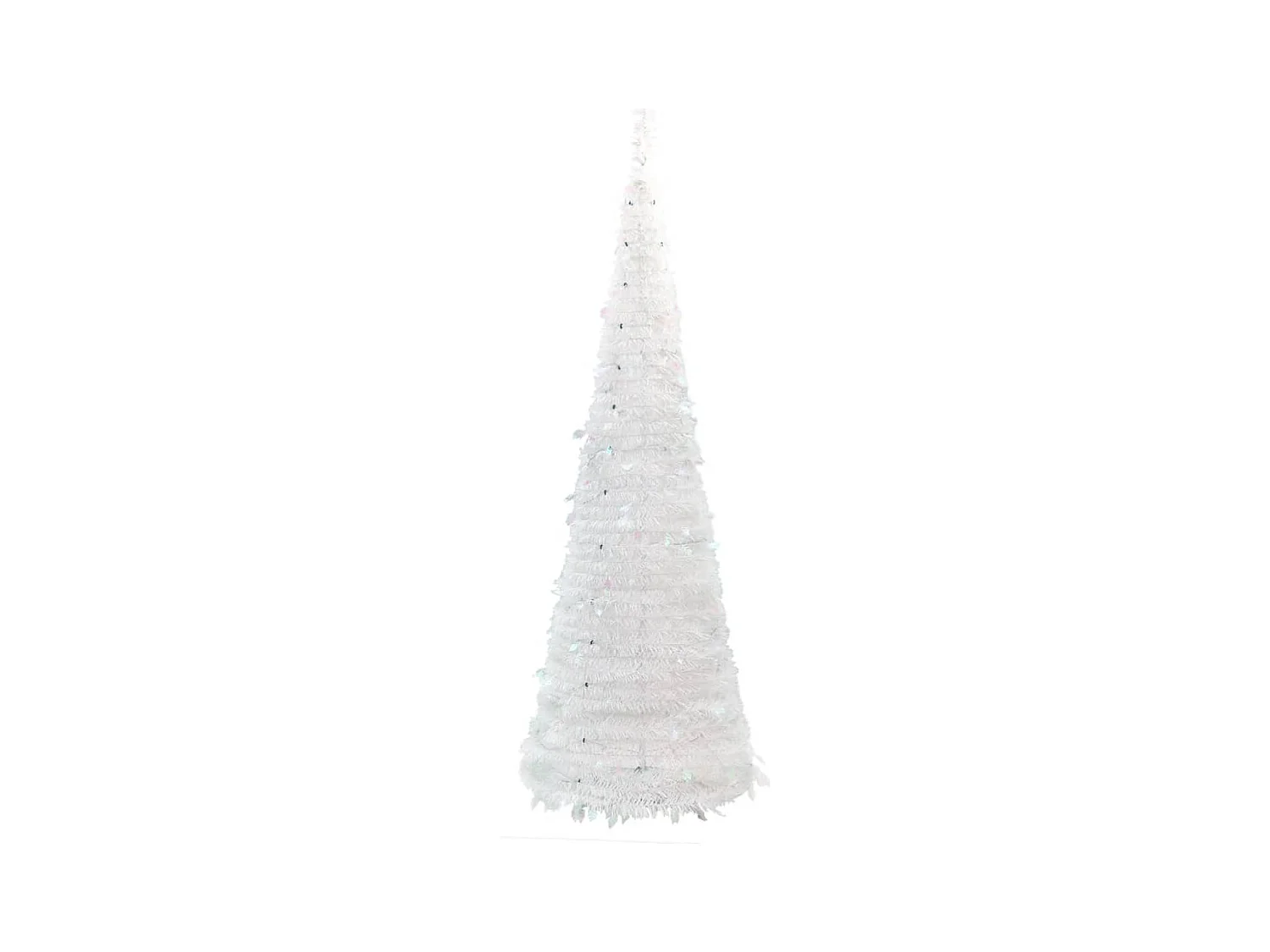 Árbol de Navidad artificial desplegable 200 LED blanco 210 cm