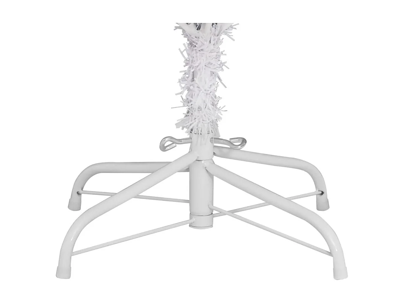 Sapin de Noël artificiel à charnières avec support blanc 300 cm