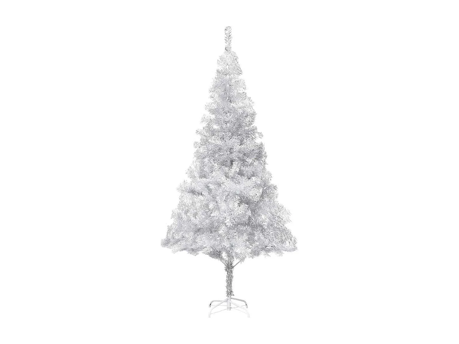 Arbre de Noël artificiel pré-éclairé/boules argenté 240 cm PET