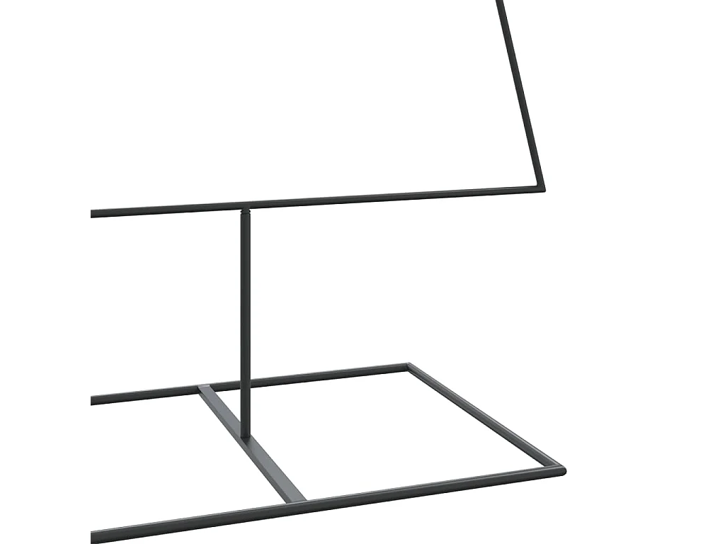 Kerstdecoratie kerstboom 210 cm metaal zwart