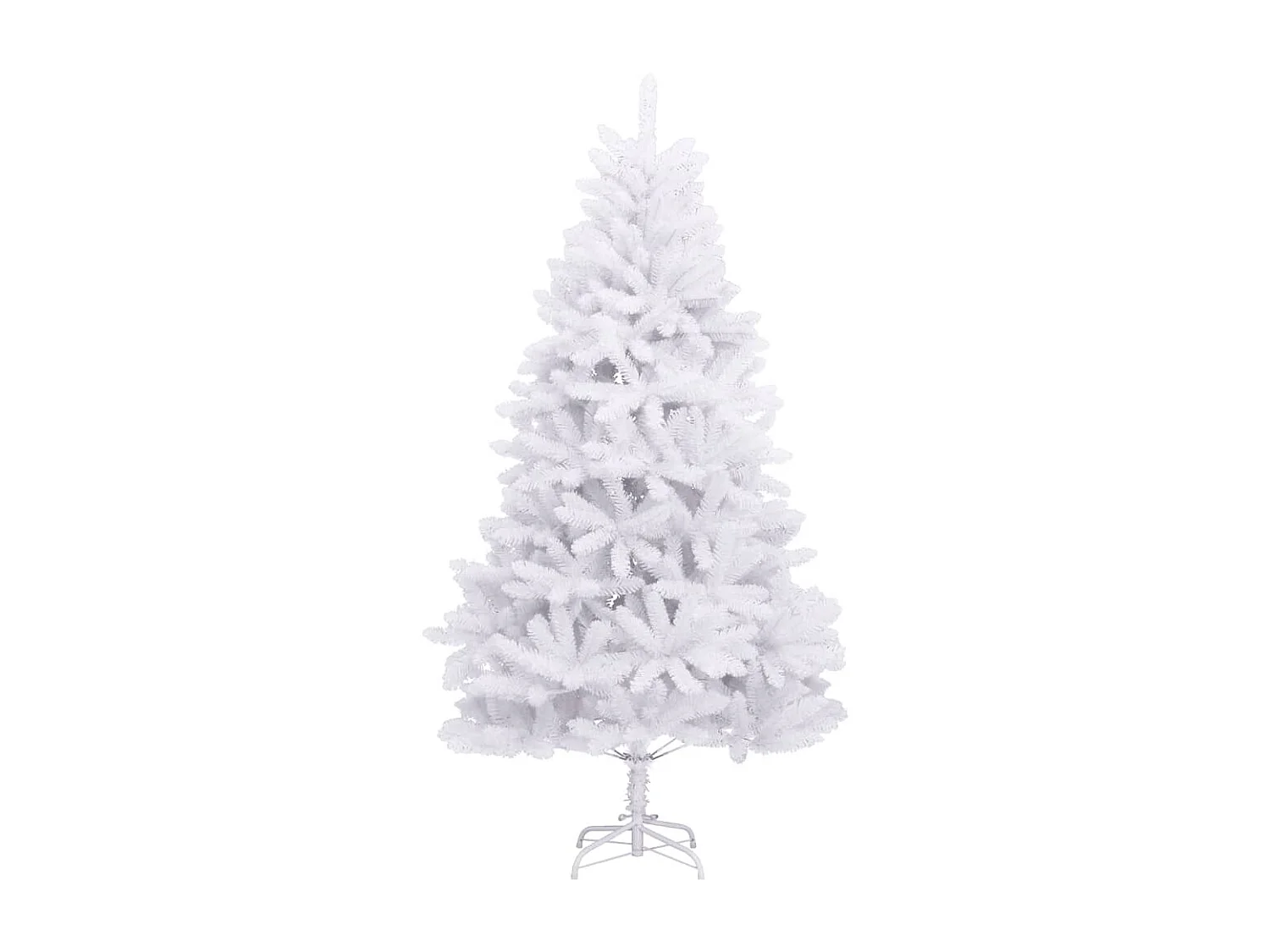 Kunstkerstboom met scharnieren met standaard 270 cm wit