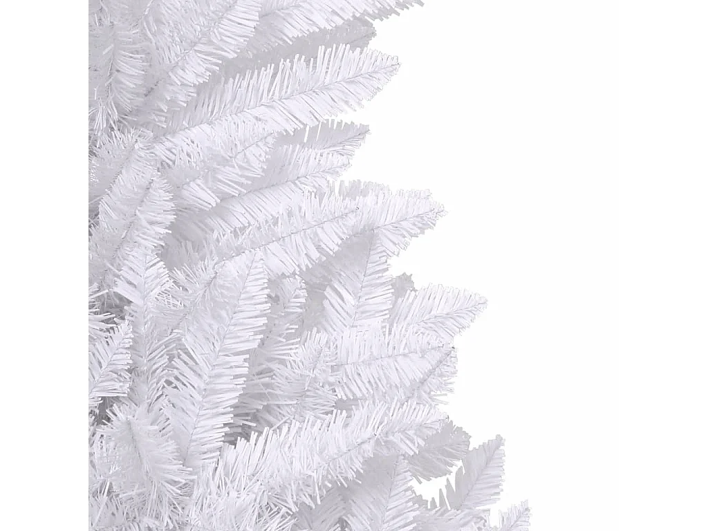 Kunstkerstboom met scharnieren met standaard 270 cm wit