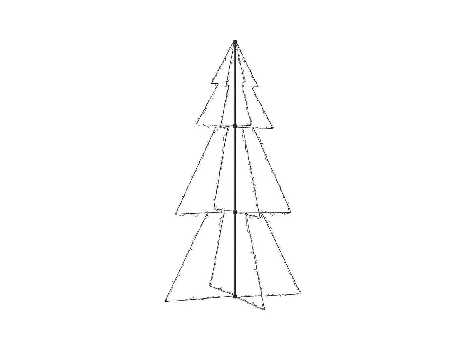 Arbre de Noël cône 300 LED d'intérieur/d'extérieur 120x220 cm