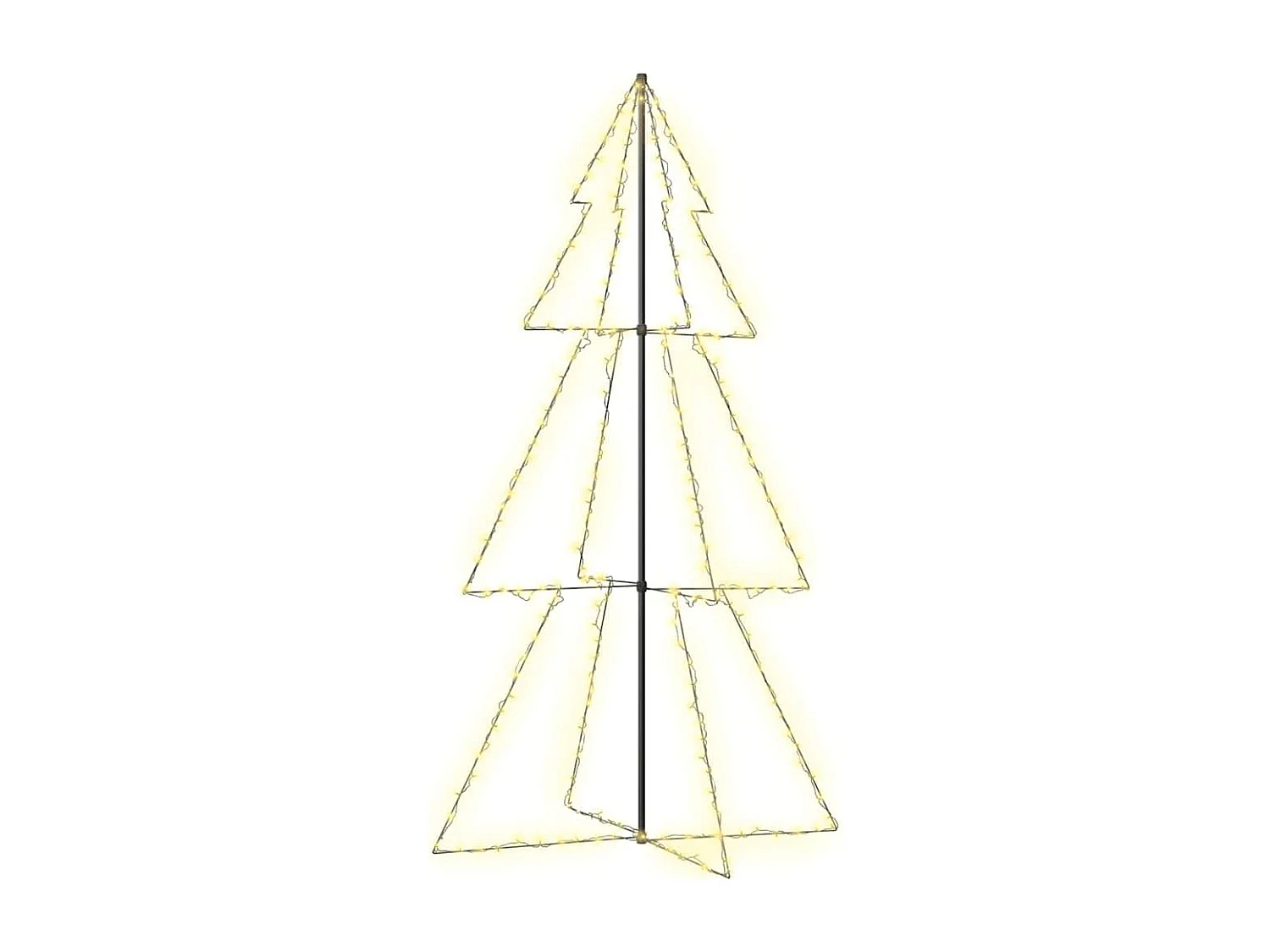 Árvore de Natal em cone 300 LEDs 120x220 cm interior e exterior