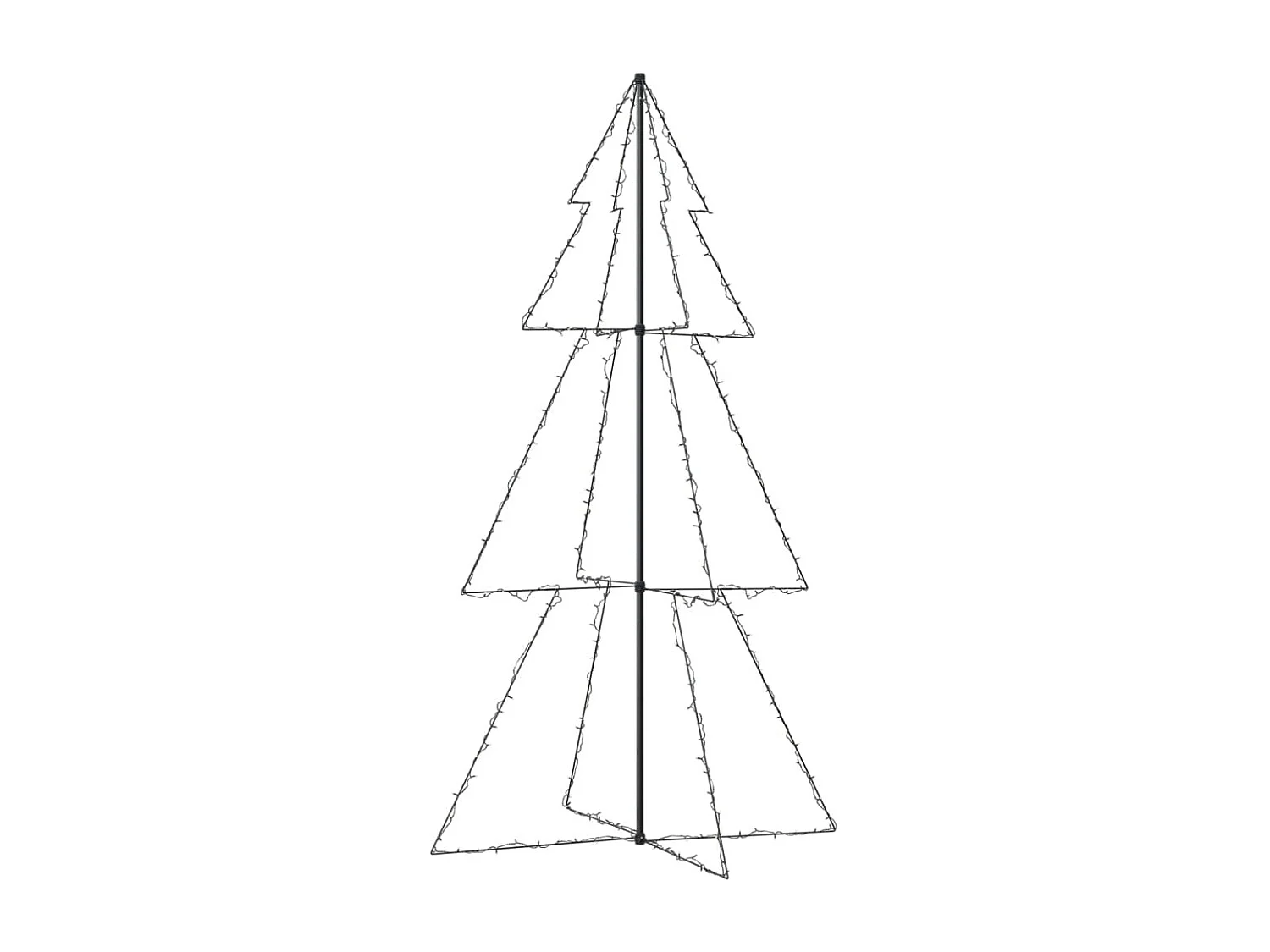 Árvore de Natal em cone 300 LEDs 120x220 cm interior e exterior