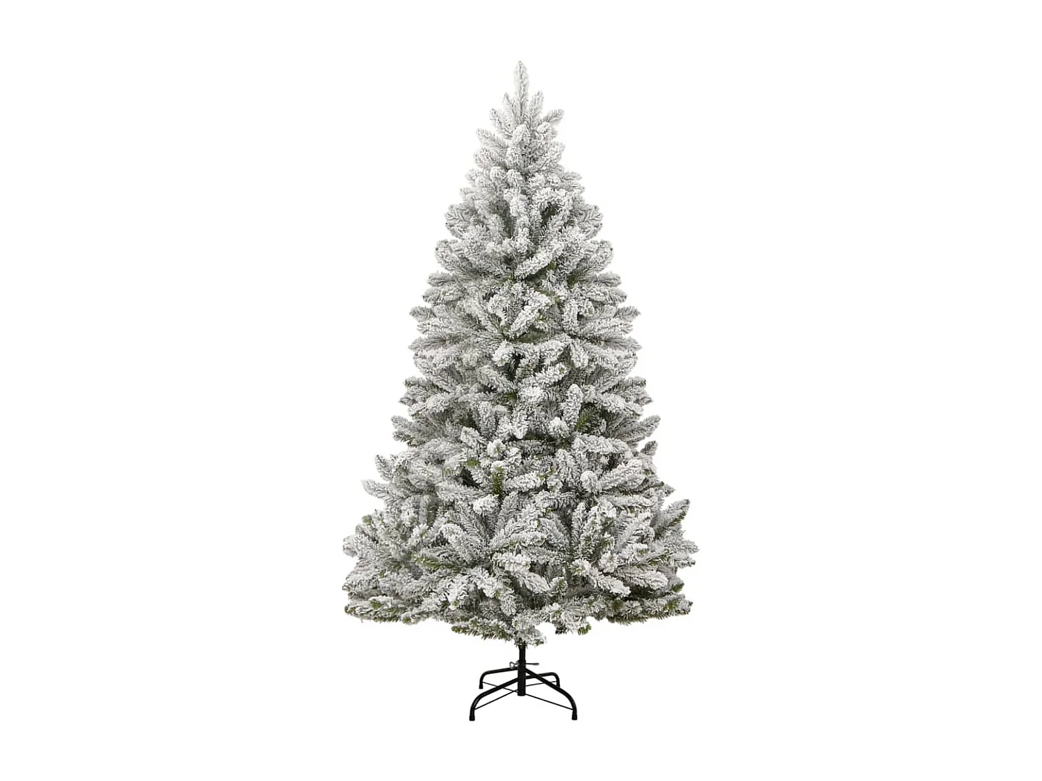 Sapin de Noël artificiel à charnières avec neige floquée 240 cm
