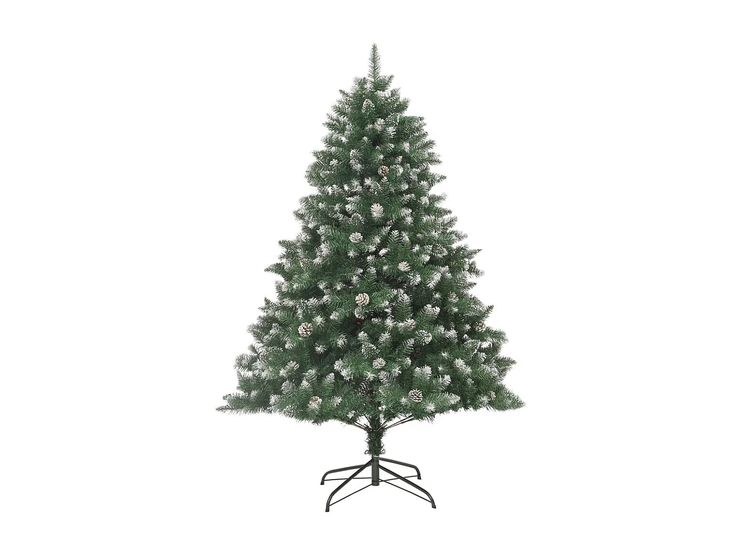 Sapin de Noël artificiel avec support 210 cm PVC