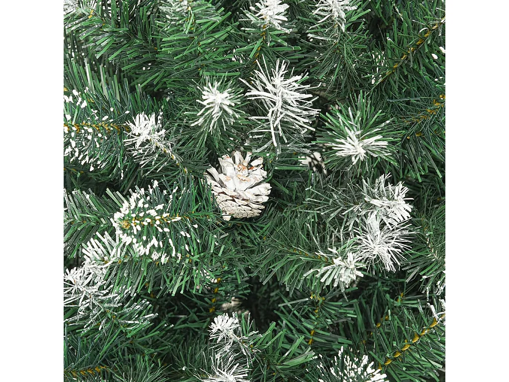 Sapin de Noël artificiel avec support 210 cm PVC