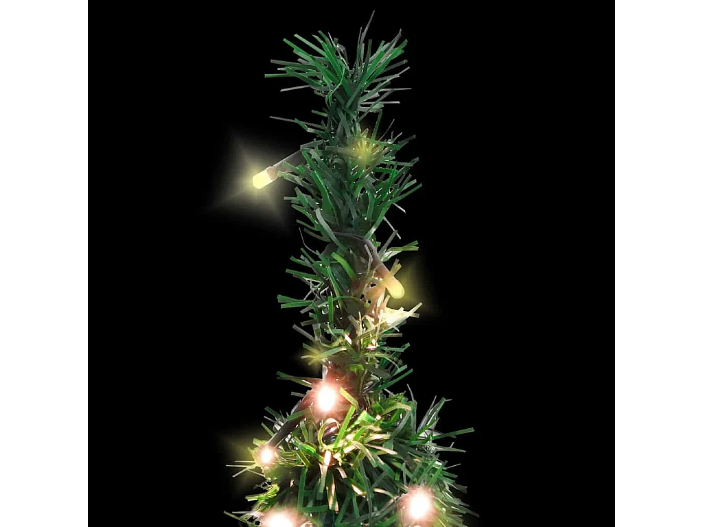 Árbol de Navidad artificial desplegable 50 LED verde 120 cm