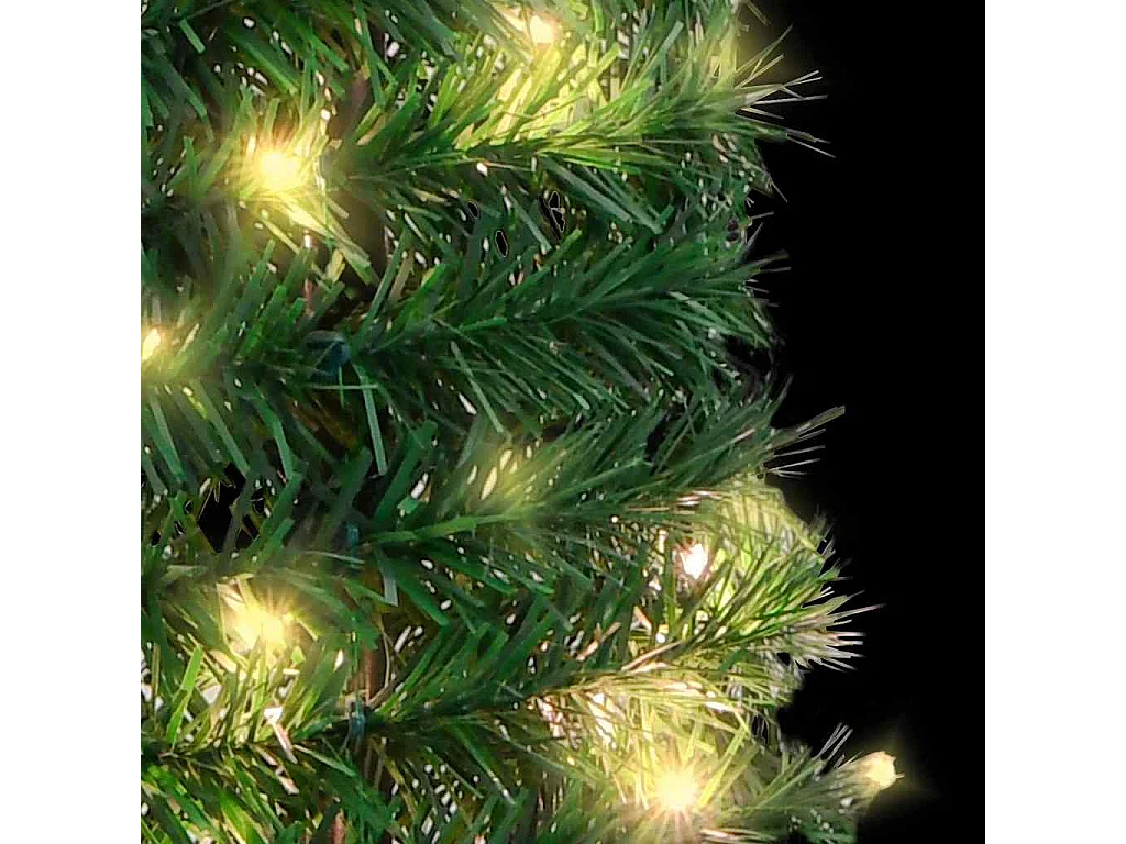 Árbol de Navidad artificial desplegable 50 LED verde 120 cm