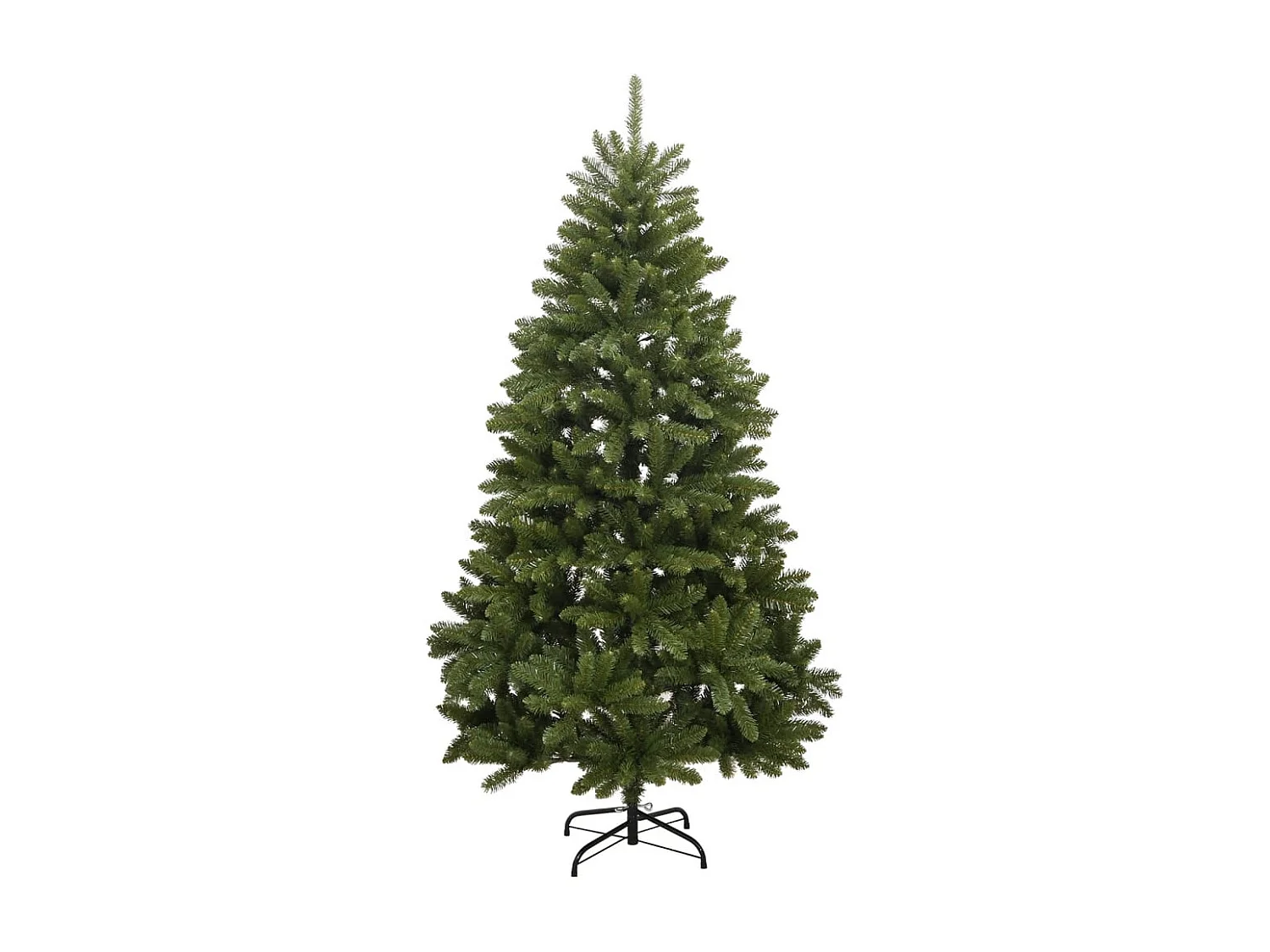 Kunstkerstboom met scharnieren en standaard 180 cm groen