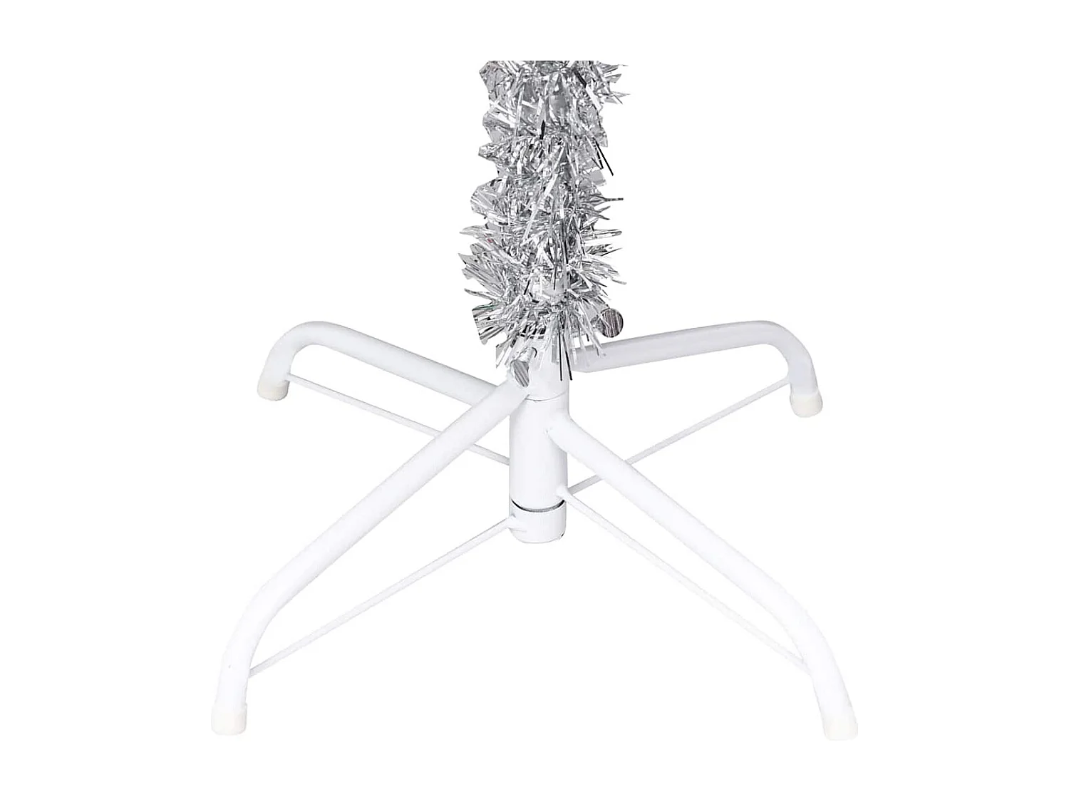 Árvore Natal artificial pré-iluminada c/bola 150cm PET prateado