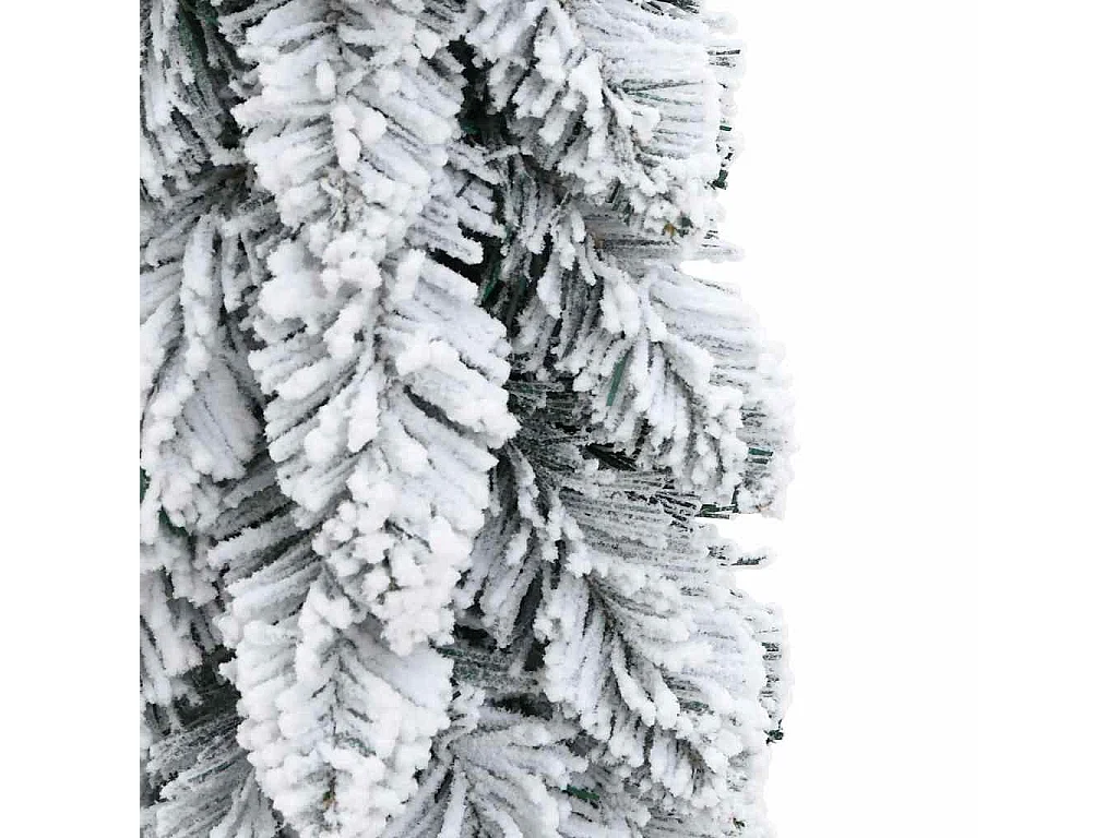 Árvore Natal artificial pré-iluminada 45 LEDs e flocos de neve