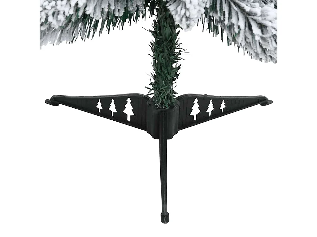 Árvore Natal artificial pré-iluminada 45 LEDs e flocos de neve