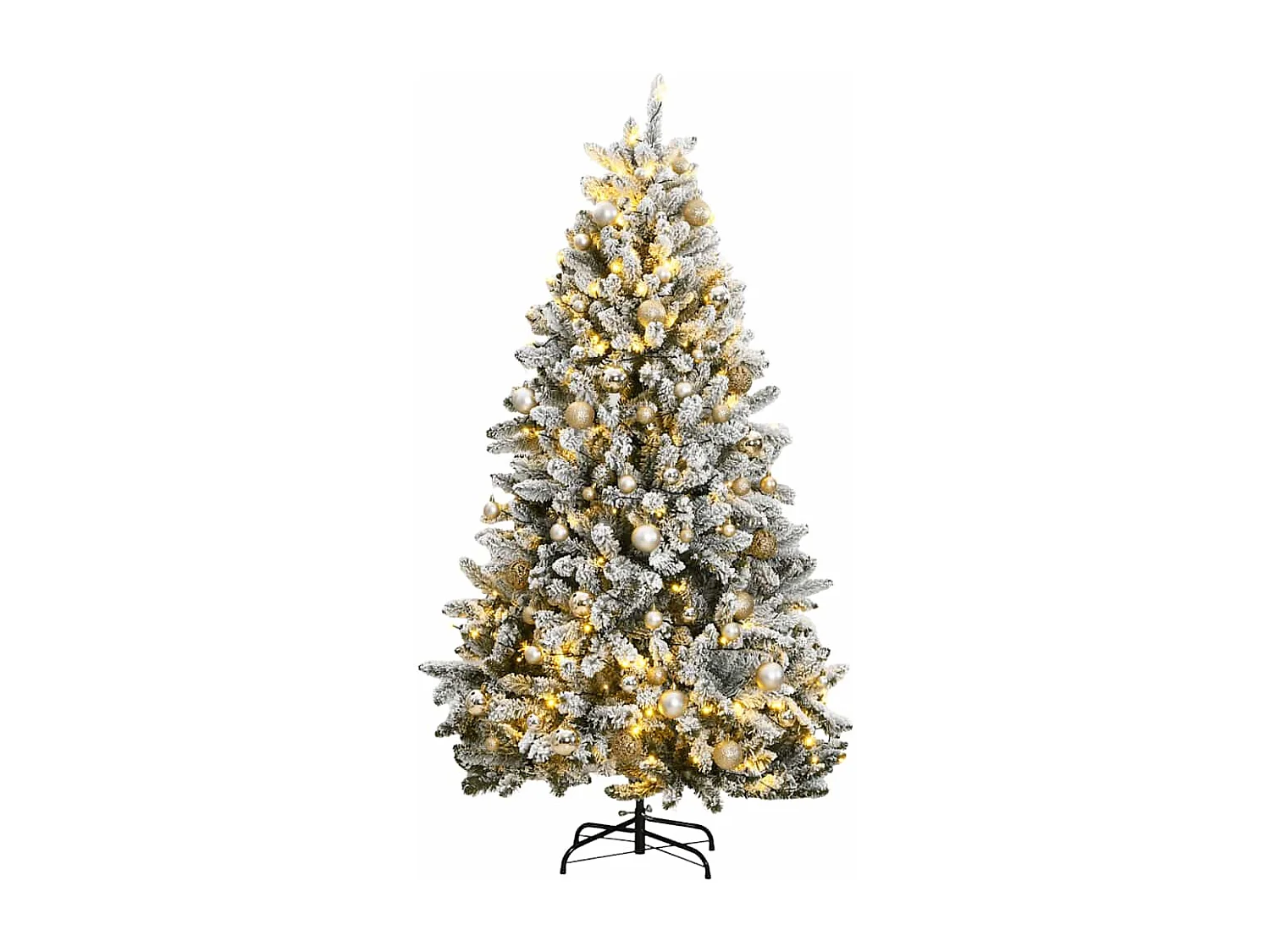Sapin de Noël artificiel articulé 300 LED et boules 240 cm