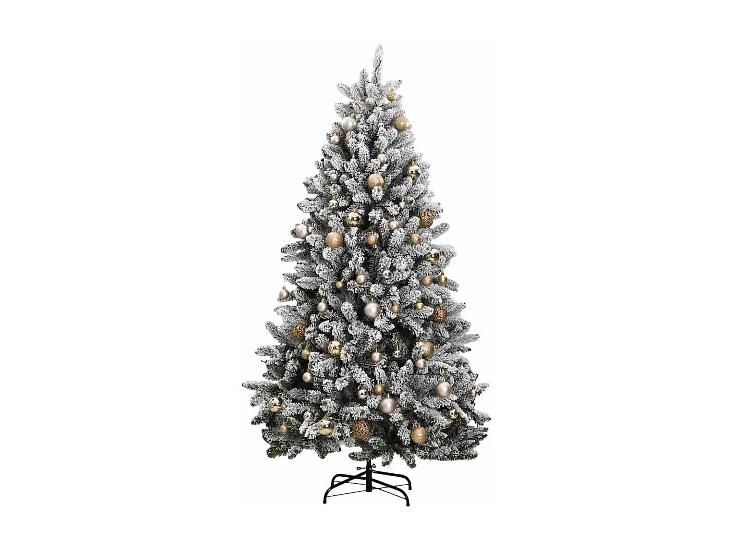 Sapin de Noël artificiel articulé 300 LED et boules 240 cm