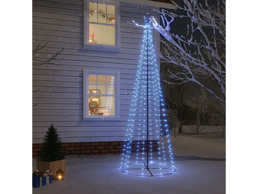 Kegelkerstboom 310 LED's 100x300 cm blauw