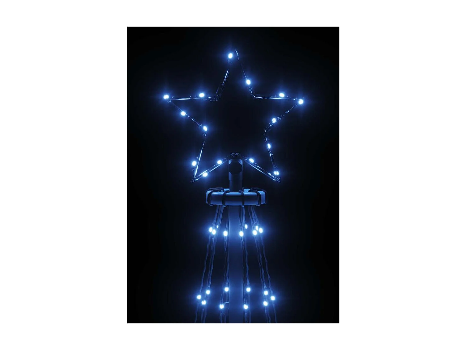 Arbre de Noël cône 310 LED Bleues 100x300 cm