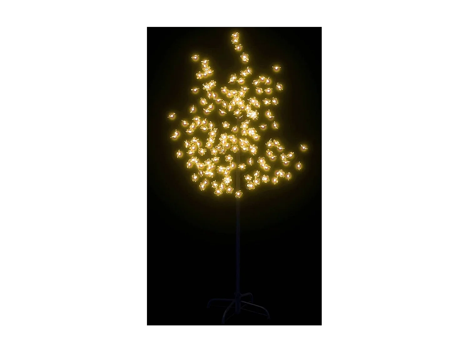 Arbre à LED fleur de cerisier 120 LED Blanc chaud 150 cm