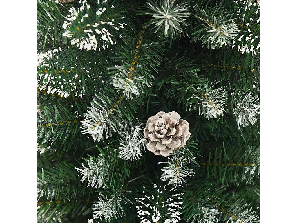 Sapin de Noël artificiel mince avec support 180 cm PVC