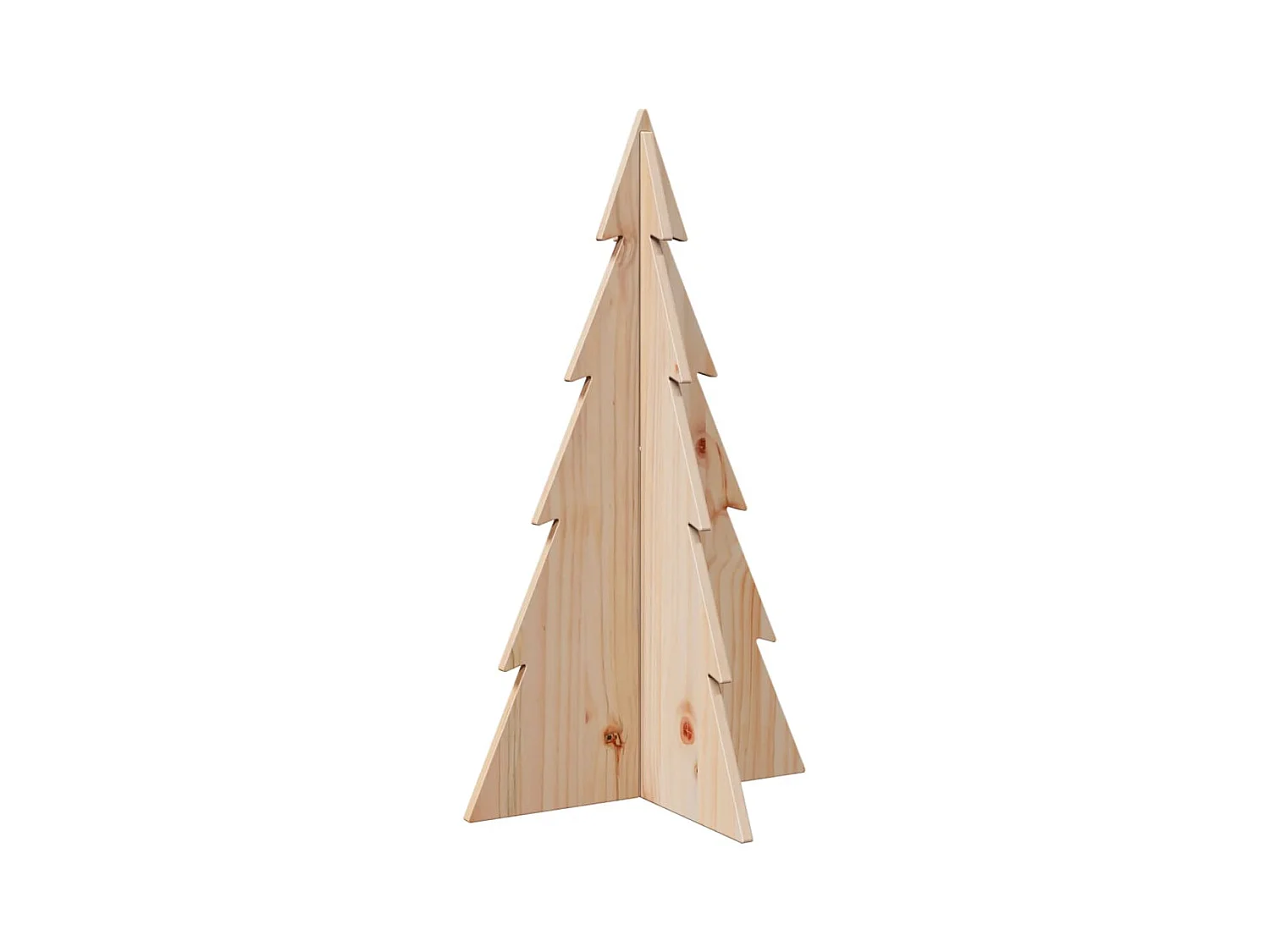 Arbre de Noël en bois pour décoration 80 cm bois massif de pin