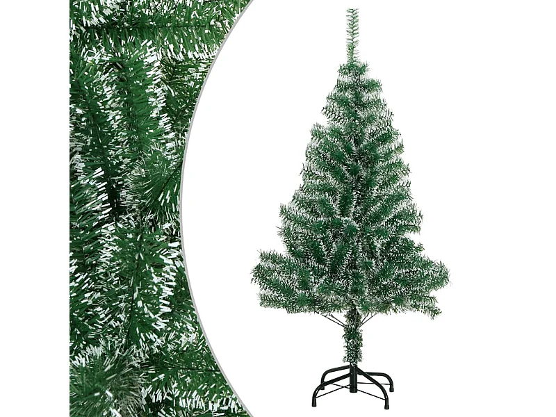 Sapin de Noël artificiel avec neige floquée vert 150 cm