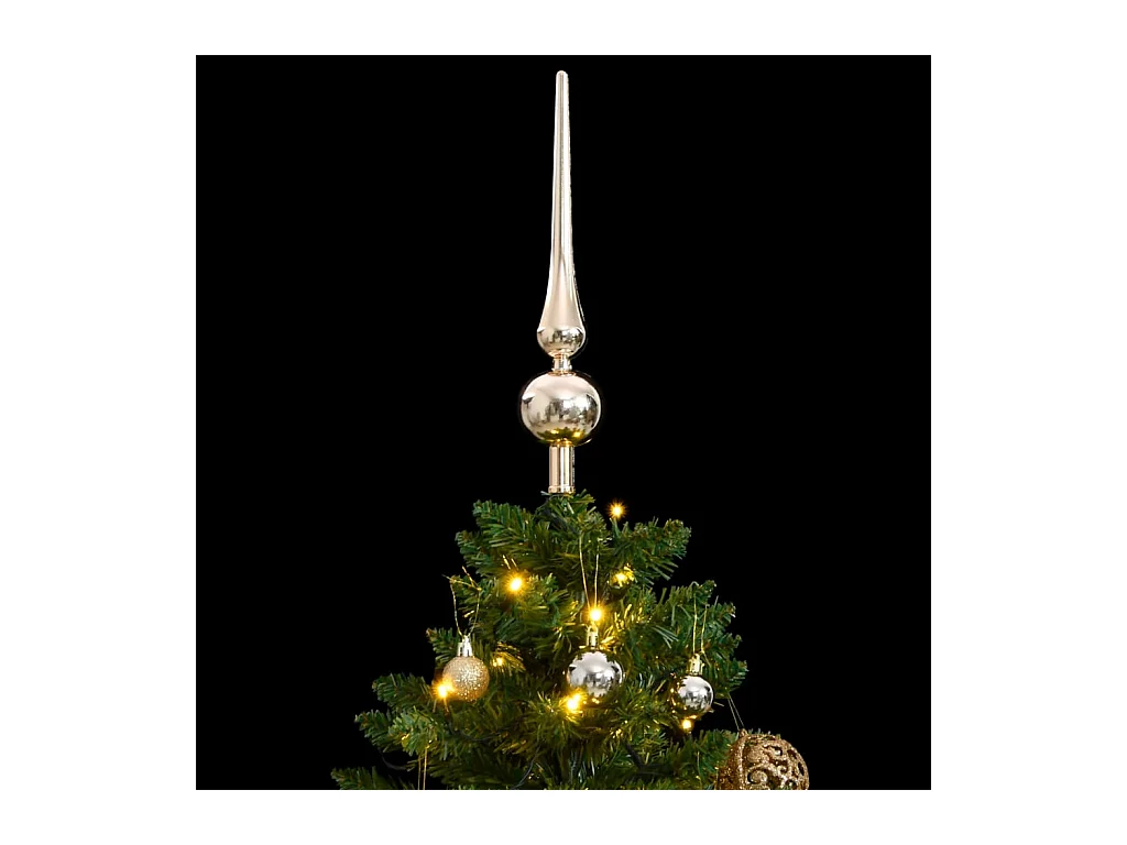 Sapin de Noël artificiel articulé 150 LED et boules 150 cm