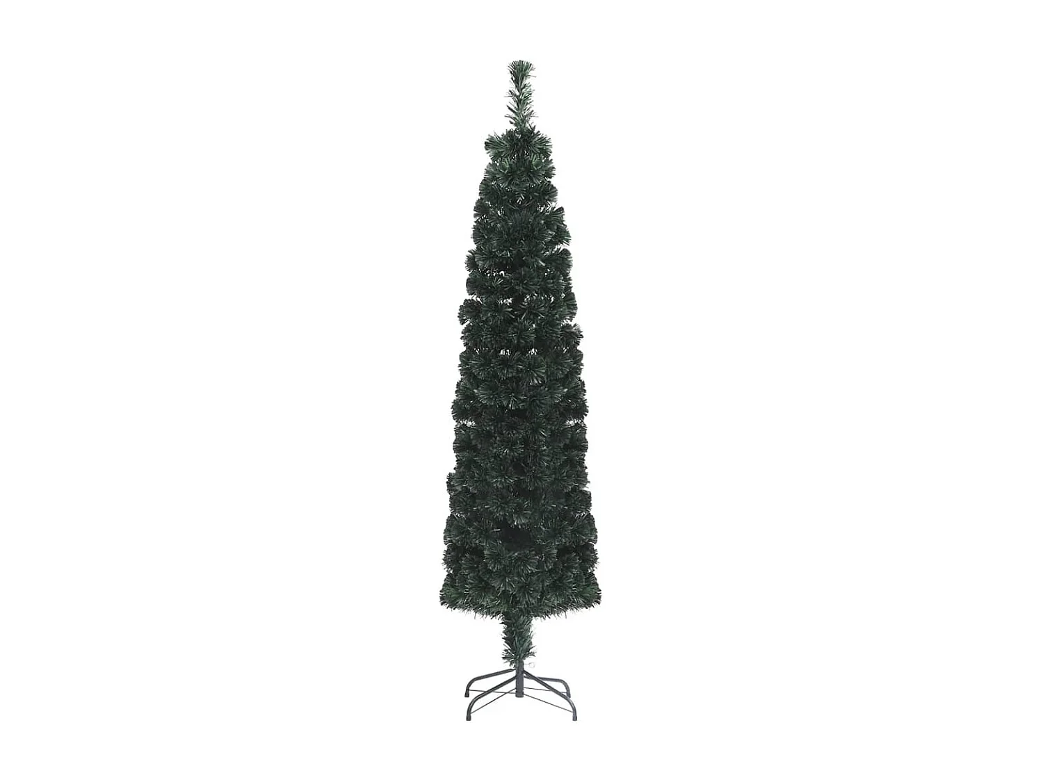 Arbre de Noël artificiel mince et support 150 cm fibre optique